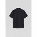 Polo Regular Fit de Punto de Algodón con Estampado de Tigre de ANTONY MORATO