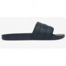 TOMMY HILFIGER - Hilfiger Pad Perf Pool Slide - DW5 - F|FM0FM05709/DW5