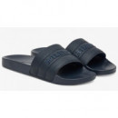 TOMMY HILFIGER - Hilfiger Pad Perf Pool Slide - DW5 - F|FM0FM05709/DW5