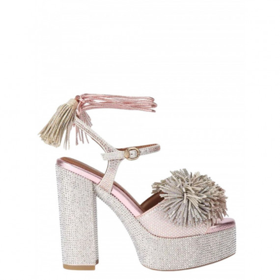 KURT GEIGER - Pom Pom Tie Platform - 65 - 5383665209/65