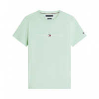 TOMMY HILFIGER - Tommy Logo Tee - Mai - F|MW0MW11797/MAI