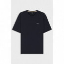 Waffle T-shirt Dark Blue  BOSS