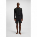 Waffle Shorts Black  BOSS