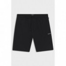 Waffle Shorts Black  BOSS