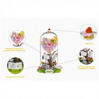 Maqueta de Construcción Figurita Snoopy Artista Sakura  PANTASY