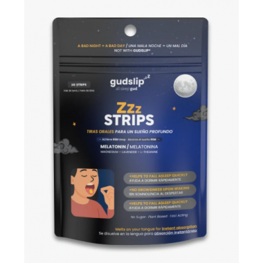 GUDSLIP Zzzstrips 30 Tiras Sublinguales