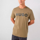 Camiseta de Punto de Algodón con Logo Estampado  HUGO BOSS