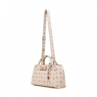 Bolso Carrie Logo Girlfriend Satchel Biscotti