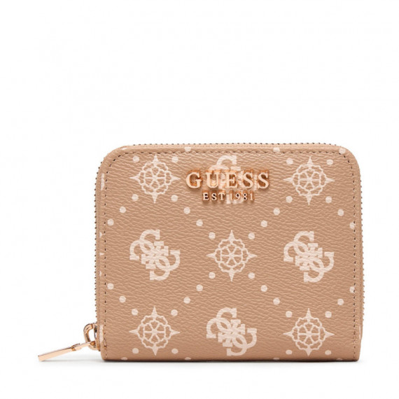 Cartera Carrie Logo Small Zip Around  GUESS