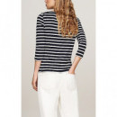 TOMMY HILFIGER - New Cody Slim Boat-nk 3/4SLV - 02C - F|WW0WW40589/02C