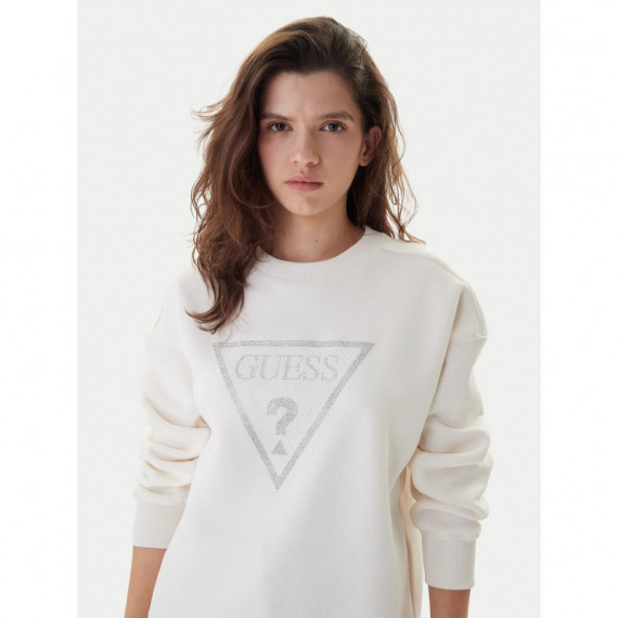 Sudadera con Logo Triángulo de Strass de GUESS