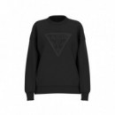 Sudadera con Logo Triángulo de Strass de GUESS