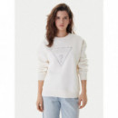 Sudadera con Logo Triángulo de Strass de GUESS
