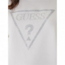 Sudadera con Logo Triángulo de Strass de GUESS