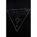 Sudadera con Logo Triángulo de Strass de GUESS
