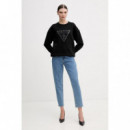 Sudadera con Logo Triángulo de Strass de GUESS