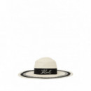 KARL LAGERFELD - K/signature Str Log Summer Hat - 101 - B2W33028/101