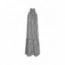 KARL LAGERFELD - Maxi Cotton Stripe Dress - 2NE - B2W13029/2NE