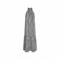 KARL LAGERFELD - Maxi Cotton Stripe Dress - 2NE - B2W13029/2NE