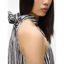 KARL LAGERFELD - Maxi Cotton Stripe Dress - 2NE - B2W13029/2NE
