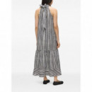 KARL LAGERFELD - Maxi Cotton Stripe Dress - 2NE - B2W13029/2NE