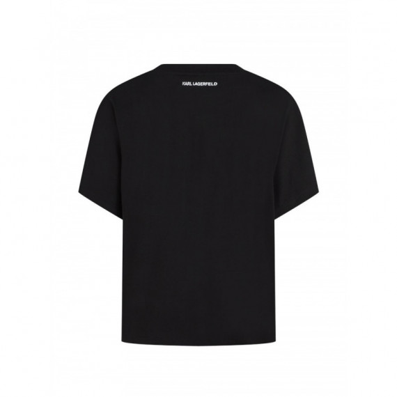 KARL LAGERFELD - Rope Logo T-shirt - 999 - B2W17020/999