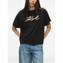 KARL LAGERFELD - Rope Logo T-shirt - 999 - B2W17020/999