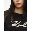 KARL LAGERFELD - Rope Logo T-shirt - 999 - B2W17020/999