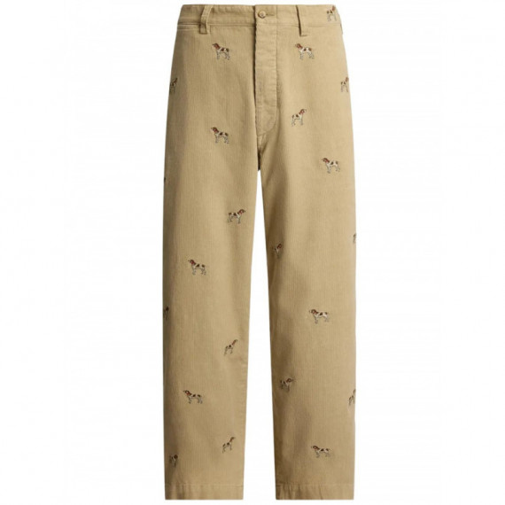 Polo RALPH LAUREN - Woven-pants - Paddock Tan W Hound Aoe - 710P02694001/PADDOCK Tan W Hound Aoe