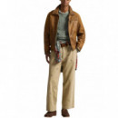 Polo RALPH LAUREN - Woven-pants - Paddock Tan W Hound Aoe - 710P02694001/PADDOCK Tan W Hound Aoe
