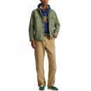 Polo RALPH LAUREN - Woven-sport Shirt-shirt - 7072 Olive X - 710P03885001/7072 Olive X