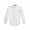Polo RALPH LAUREN - Cubdppcs-long Sleeve-sport Shirt - White - 710966294506/WHITE