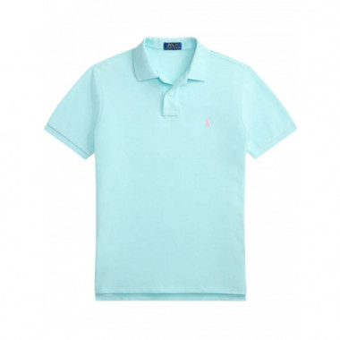 POLO RALPH LAUREN - SSKCCMSLM1-SHORT SLEEVE-KNIT - NEW AQUA C3166 - 710680784511/NEW AQUA C3166