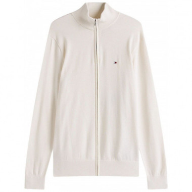 TOMMY HILFIGER - ESSENTIAL COTTON ZIP THRU - Z00 - F|MW0MW36517/Z00