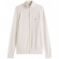 TOMMY HILFIGER - Essential Cotton Zip Thru - Z00 - F|MW0MW36517/Z00