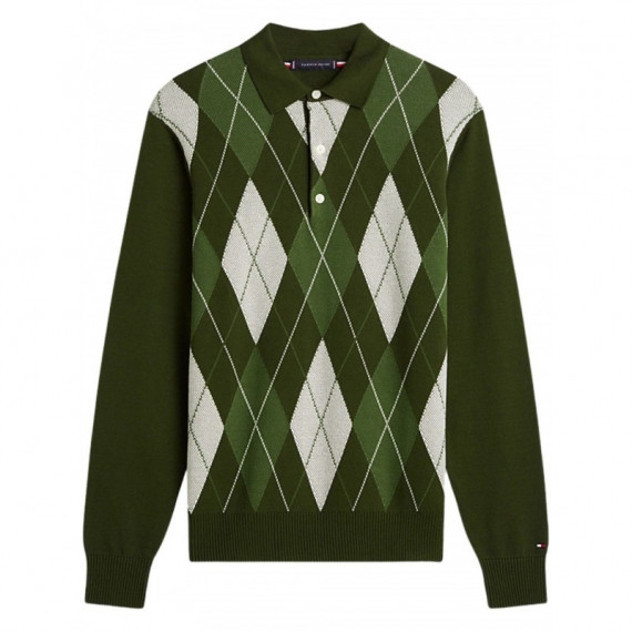 TOMMY HILFIGER - Argyle Ls Rugby - M1Q - F|MW0MW42614/M1Q