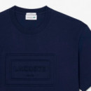 Camiseta de Algodón Grueso Bordado  LACOSTE