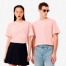 Camiseta de Punto Jersey con Detalles de la Marca en Relieve  LACOSTE