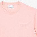 Camiseta de Punto Jersey con Detalles de la Marca en Relieve  LACOSTE