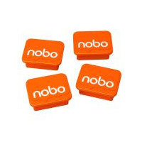 NOBO Imanes Color Naranja de 18 X 22 Mm