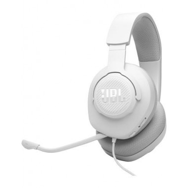 JBL Micro Auricular Casco Gaming para PC,PS4,XBOX One,switch Quantum 100 M2 Blanco,cable,jack 3.5M