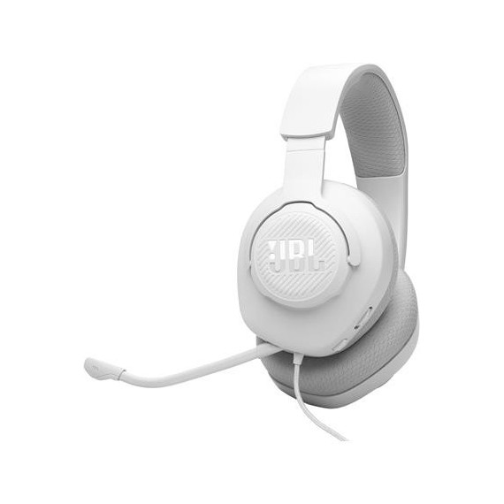 JBL Micro Auricular Casco Gaming para PC,PS4,XBOX One,switch Quantum 100 M2 Blanco,cable,jack 3.5M