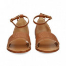 Sandalia Logo Talon Cerrado Beige  CHLOE KIDS