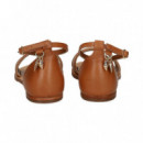 Sandalia Logo Talon Cerrado Beige  CHLOE KIDS