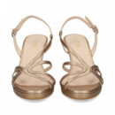 Sandalia Tiras Oro   LODI