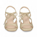 Sandalia Acordonada Piel Hielo  LODI