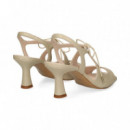 Sandalia Acordonada Piel Hielo  LODI