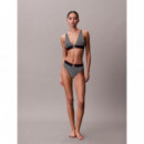 Stretch Thong - Graphic Monogram Microfibre de CALVIN KLEIN