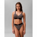 Sujetador Ligeramente Forrado - Graphic Monogram Microfibre Stretch de CALVIN KLEIN