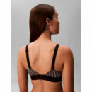 Sujetador Ligeramente Forrado - Graphic Monogram Microfibre Stretch de CALVIN KLEIN